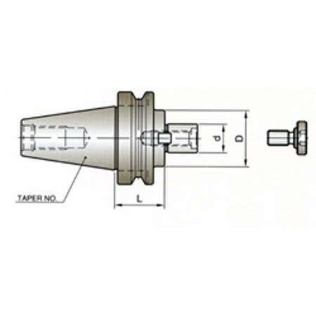 Yg-1 Tool Bt50 Standard Length Shell Mill Holder EI021
